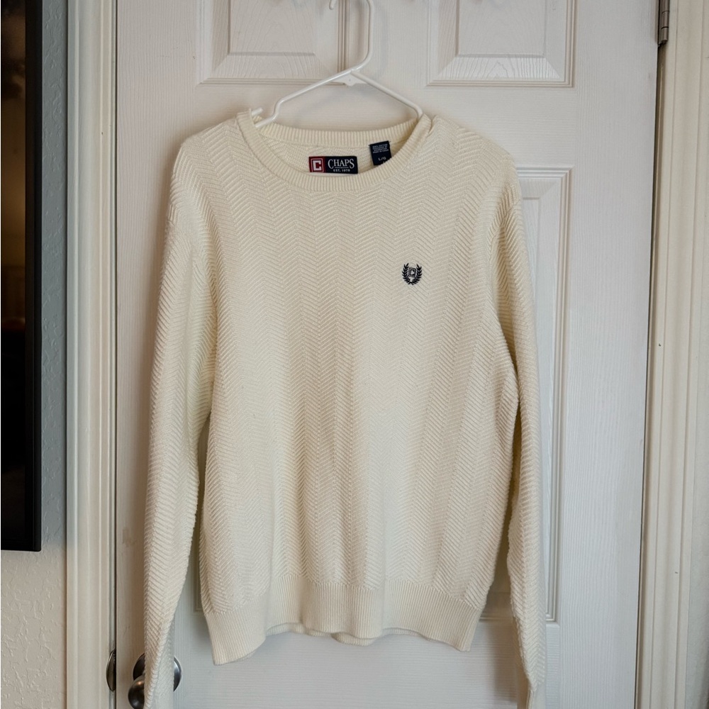 Vintage Chaps Ivory Knit Pullover